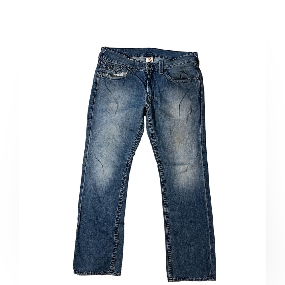 VINTAGE True Religion Men’s Embroidered Jeans Size 36